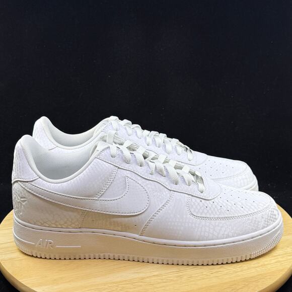 Nike Air Force 1 Low Mens Size 11.5 White Kobe Mamba Casual IB0018 100 NEW